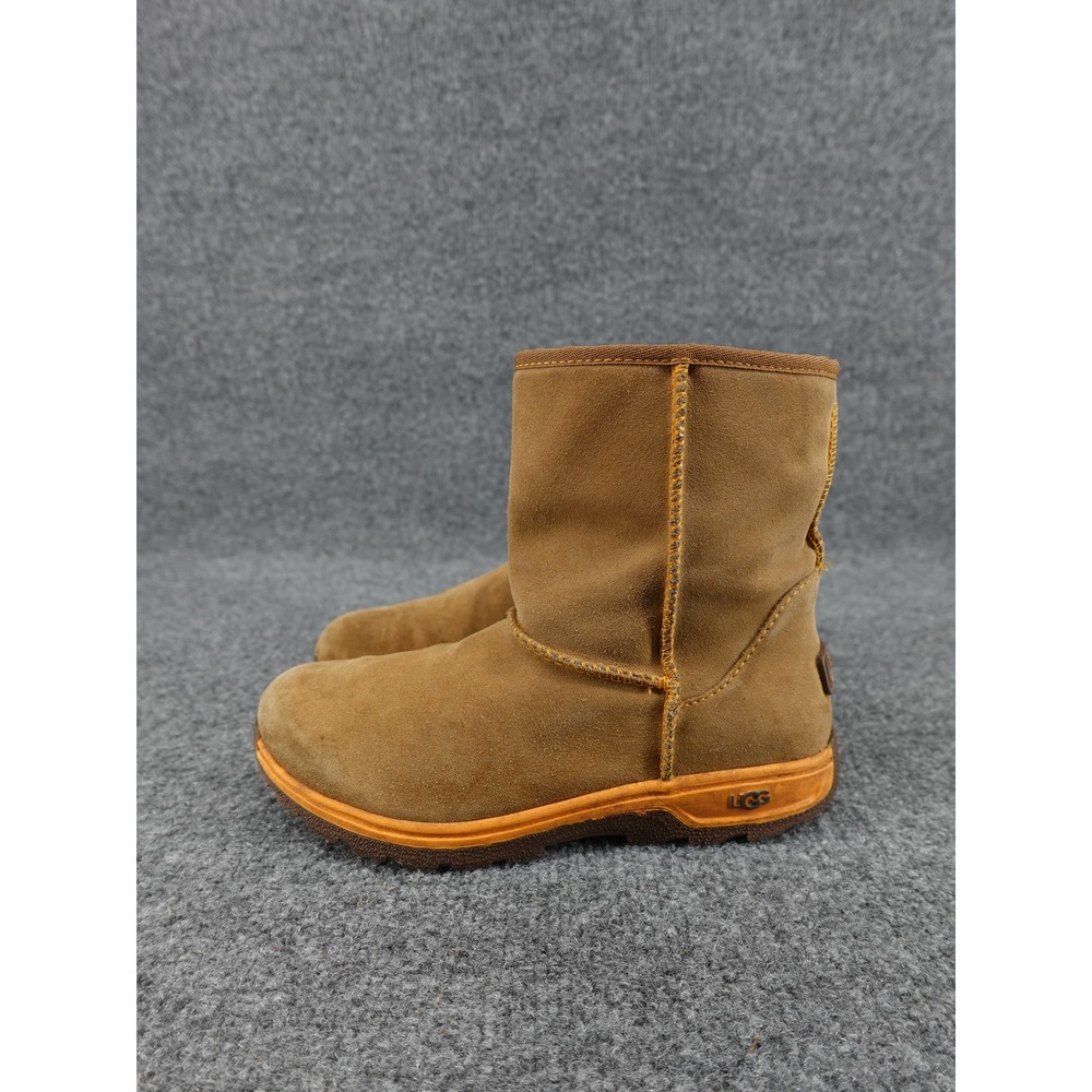 UGG Butte II Waterproof Boots Kids Size 3 Tan Orange Suede Winter 1005566K